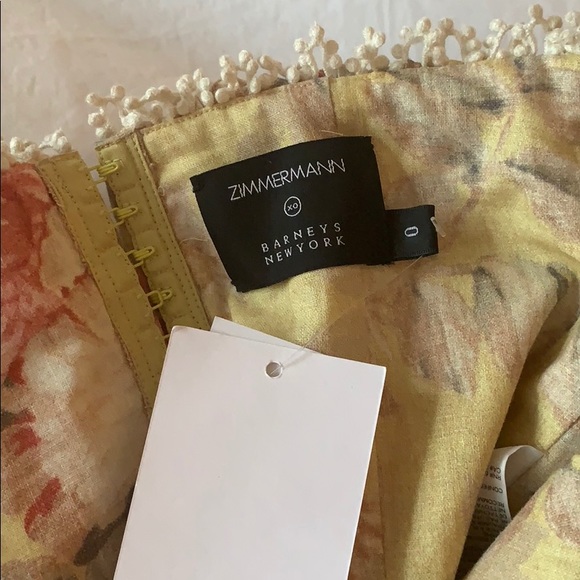 Zimmermann Melody Floral Linen-Cotton Crop Top - Picture 5 of 7